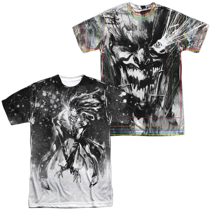 The Joker Sketchy Joker Sublimation T-Shirt | Rocker Merch