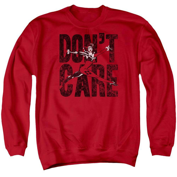 Harley Quinn Don't Care Sweatshirt - Rocker Merch™