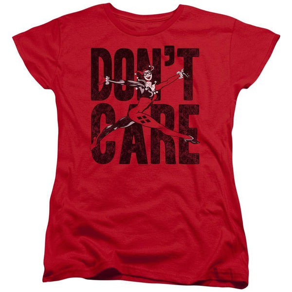 Harley Quinn Don't Care Women's T-Shirt - Rocker Merch™