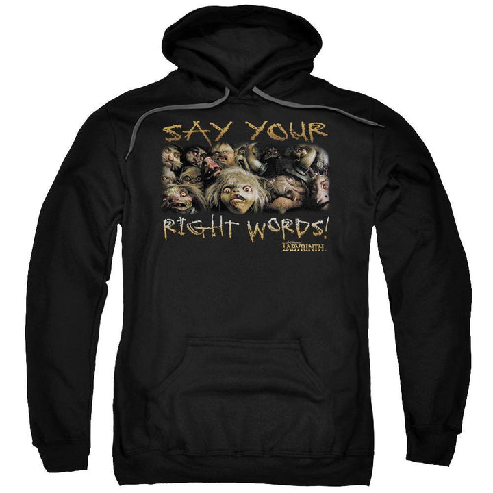 Labyrinth Movie Say Your Right Words Hoodie - Rocker Merch™