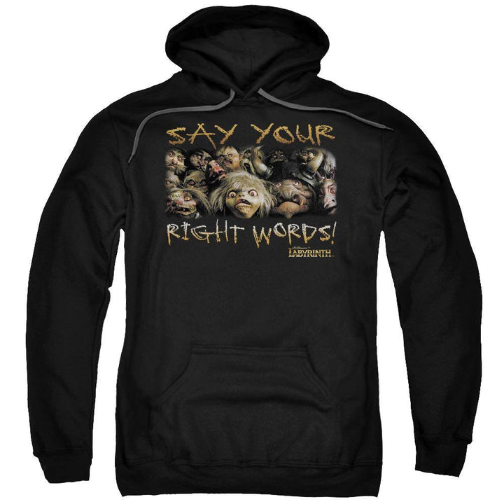 Labyrinth Say Your Right Words Hoodie – Rocker Merch