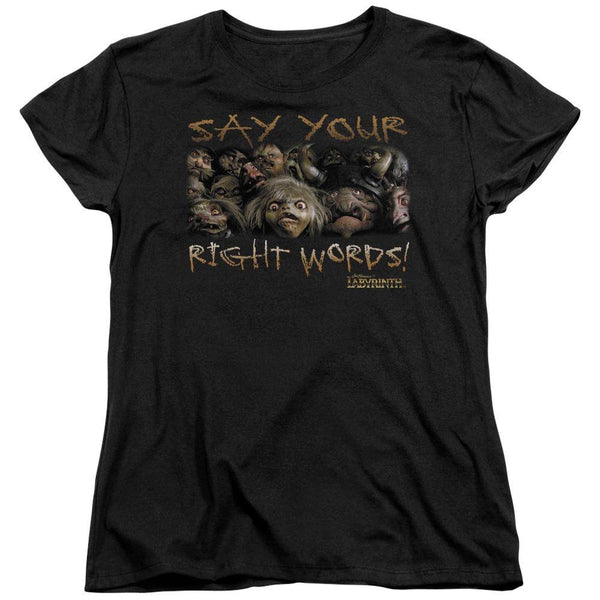 Labyrinth Movie Say Your Right Words Women's T-Shirt - Rocker Merch™