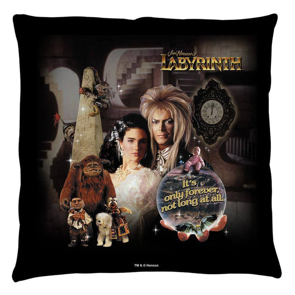Labyrinth Movie Only Forever Throw Pillow - Rocker Merch
