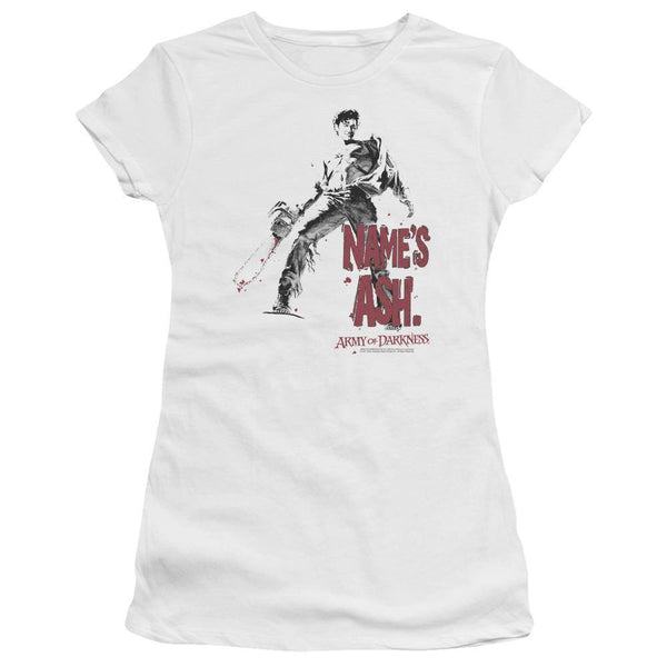 Army Of Darkness Name's Ash Juniors T-Shirt | Rocker Merch™