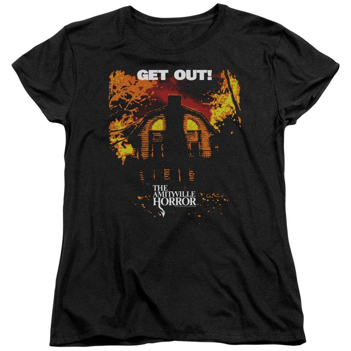 Amityville Horror Movie Get Out Women's T-Shirt - Rocker Merch