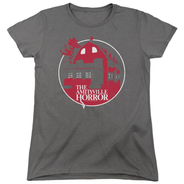 Amityville Horror Movie Red House Women's T-Shirt - Rocker Merch