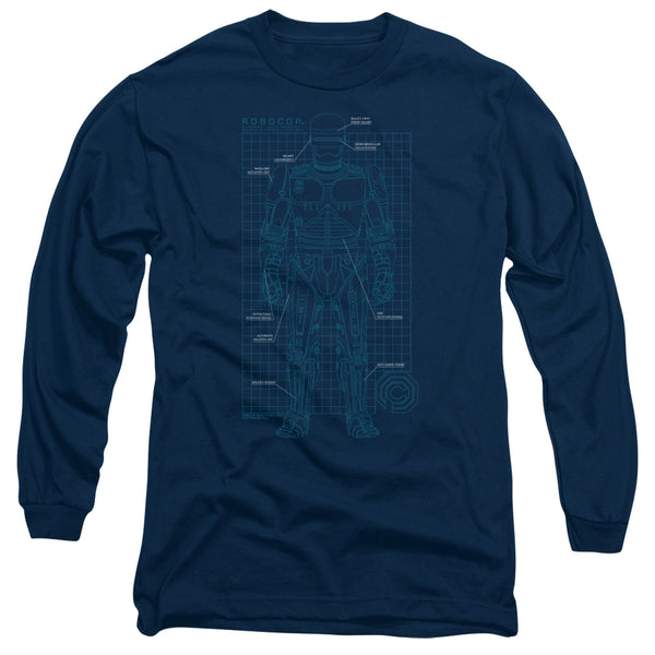Robocop Schematic Long Sleeve T-Shirt