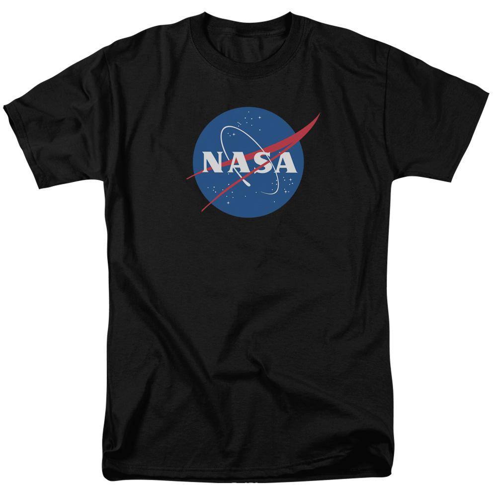 NASA Meatball Logo T-Shirt - Officially Licensed Gildan Tee In White, Black, Or Gray
