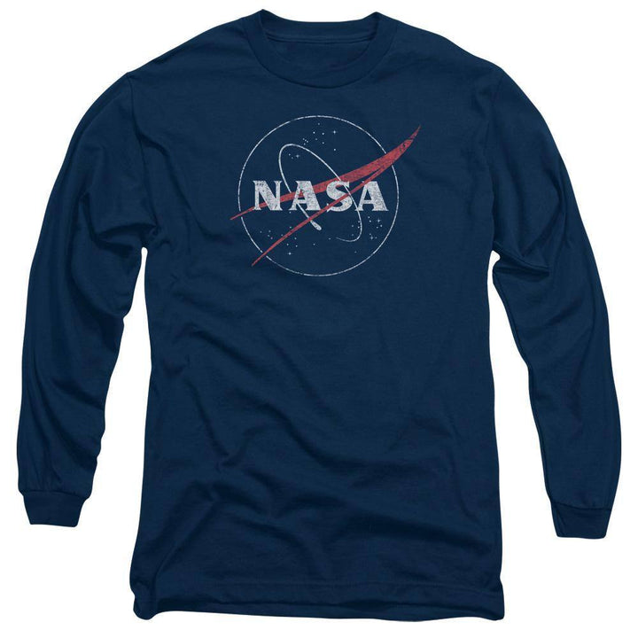 NASA Distressed Logo Long Sleeve T-Shirt - Rocker Merch