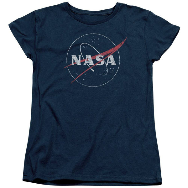 NASA Distressed Logo Women's T-Shirt - Rocker Merch