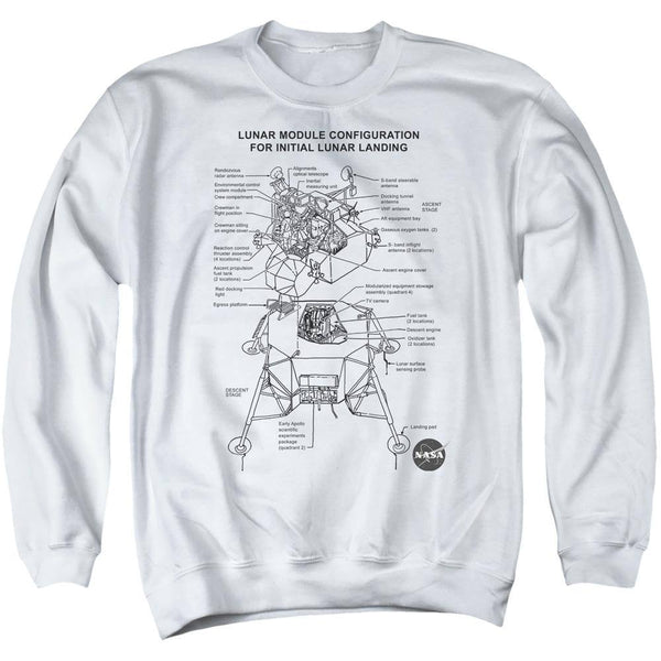 NASA Lunar Module Diagram Sweatshirt | Rocker Merch