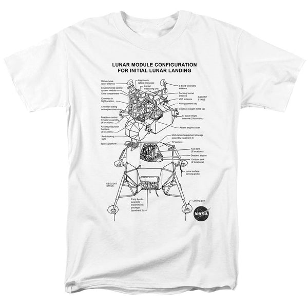 NASA Lunar Module Diagram T-Shirt | Rocker Merch