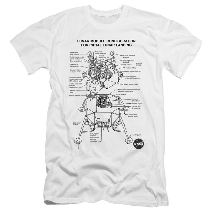 NASA Lunar Module Diagram T-Shirt | Rocker Merch