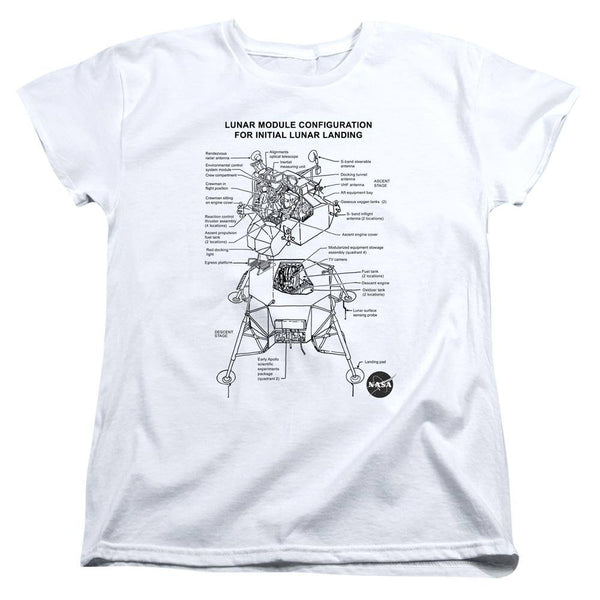 NASA Lunar Module Diagram Women's T-Shirt | Rocker Merch