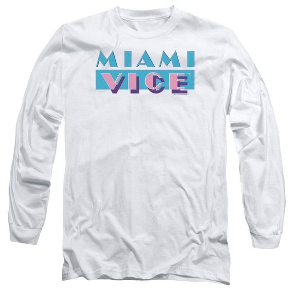Miami Vice Logo Long Sleeve T-Shirt - Rocker Merch