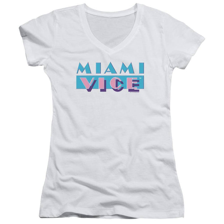Miami Vice Logo Juniors T-Shirt - Rocker Merch