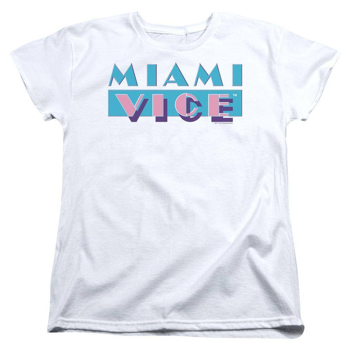 Miami Vice Logo Women's T-Shirt - Rocker Merch