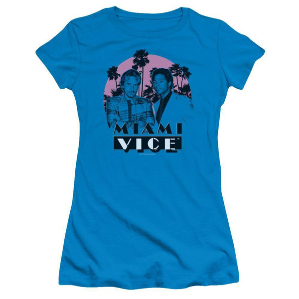 Miami Vice Classic Shot Juniors T-Shirt - Rocker Merch