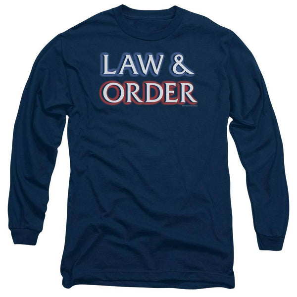 Law & Order TV Show Logo Long Sleeve T-Shirt - Rocker Merch