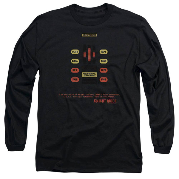 Knight Rider Kitt Console Long Sleeve T-Shirt - Rocker Merch™