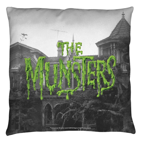 The Munsters Logo Throw Pillow - Rocker Merch