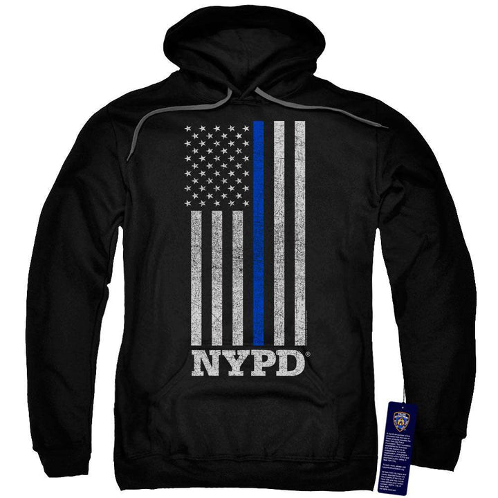 NYC NYPD Thin Blue Line Hoodie - Rocker Merch