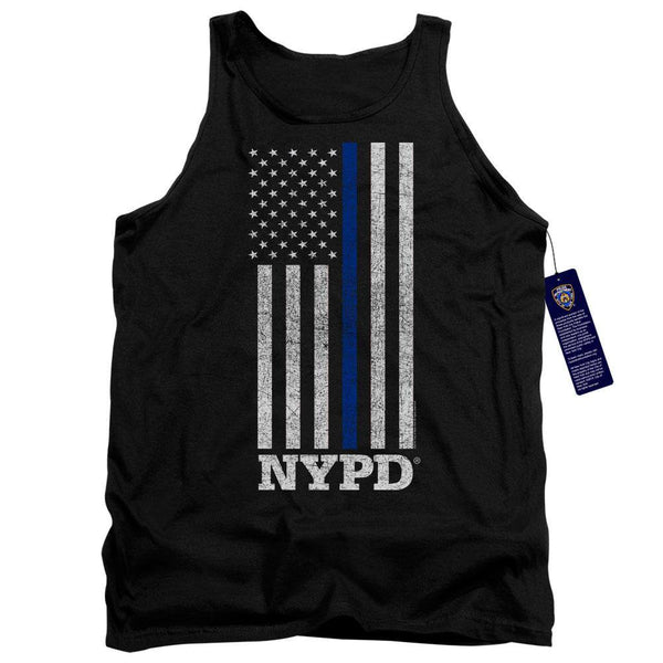 NYC NYPD Thin Blue Line Tank Top - Rocker Merch
