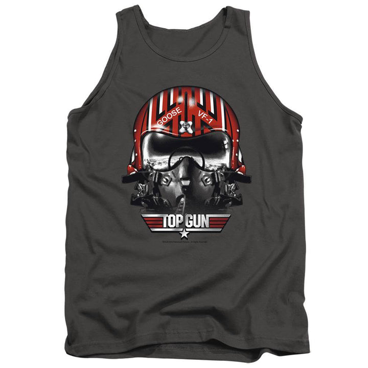 Top Gun Movie Goose Helmet Tank Top - Rocker Merch™