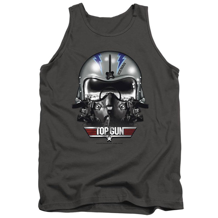 Top Gun Movie Iceman Helmet Tank Top - Rocker Merch™