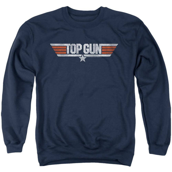 Top Gun Movie Distressed Logo Sweatshirt - Rocker Merch™