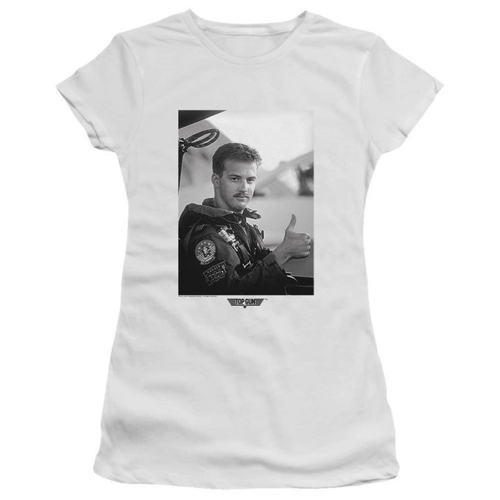 Top Gun Movie Wingman Portrait Juniors T-Shirt - Rocker Merch™