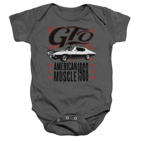 Pontiac Vintage Cars GTO Flames Infant Snapsuit - Rocker Merch™