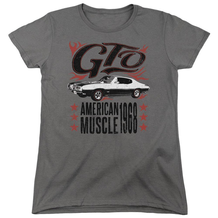 Pontiac Vintage Cars GTO Flames Women's T-Shirt - Rocker Merch™