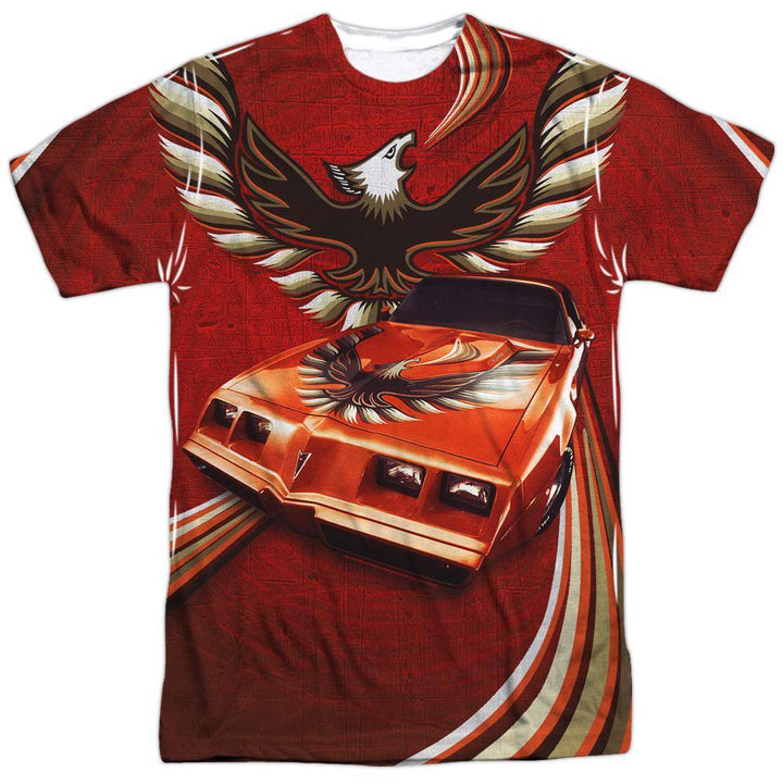 Pontiac Vintage Cars Firebird Flames Sublimation T-Shirt - Rocker Merch