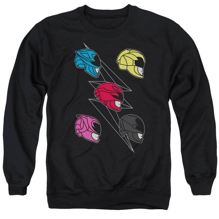 Power Rangers Movie Line Helmets Sweatshirt | Rocker Merch™
