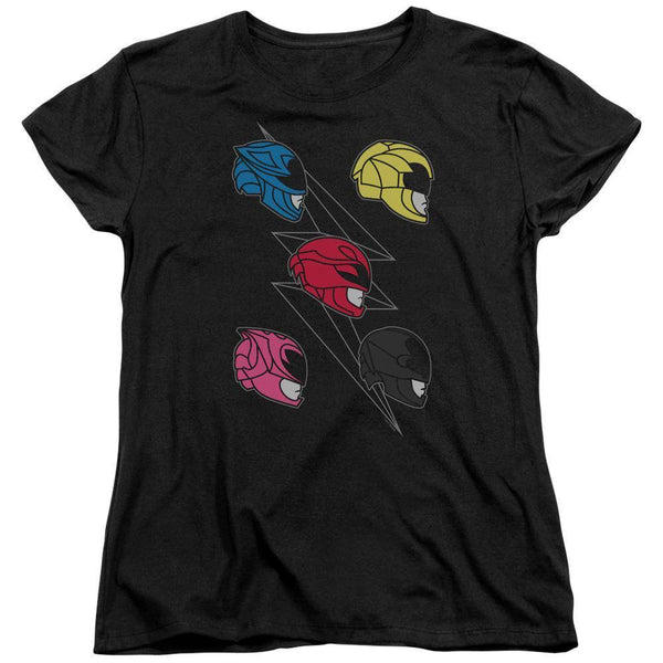 Power Rangers Movie Line Helmets Women's T-Shirt | Rocker Merch™