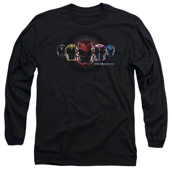 Power Rangers Movie Head Group Long Sleeve T-Shirt | Rocker Merch™