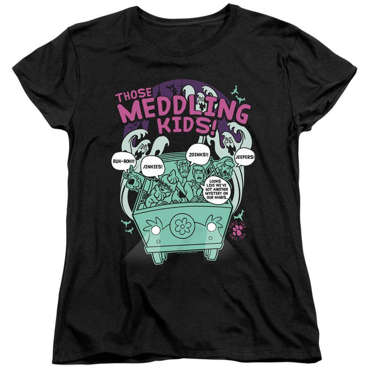 Scooby Doo 50th Anniversary Meddling Kids Women's T-Shirt - Rocker Merch