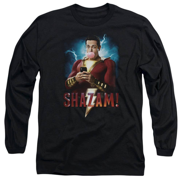 Shazam Movie Blowing Up Long Sleeve T-Shirt - Rocker Merch
