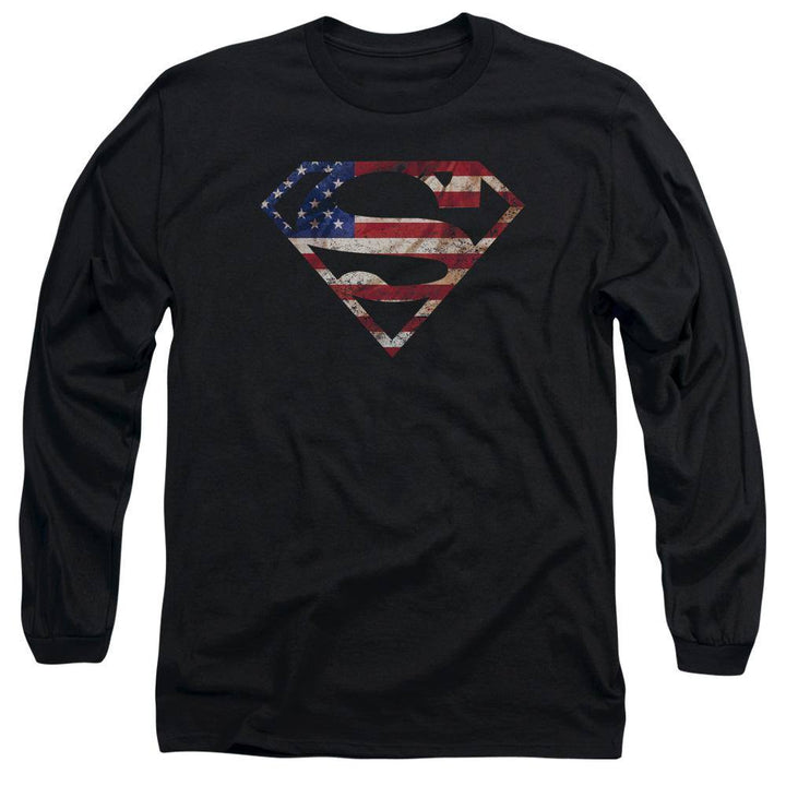 Superman Super Patriot Long Sleeve T-Shirt - Rocker Merch