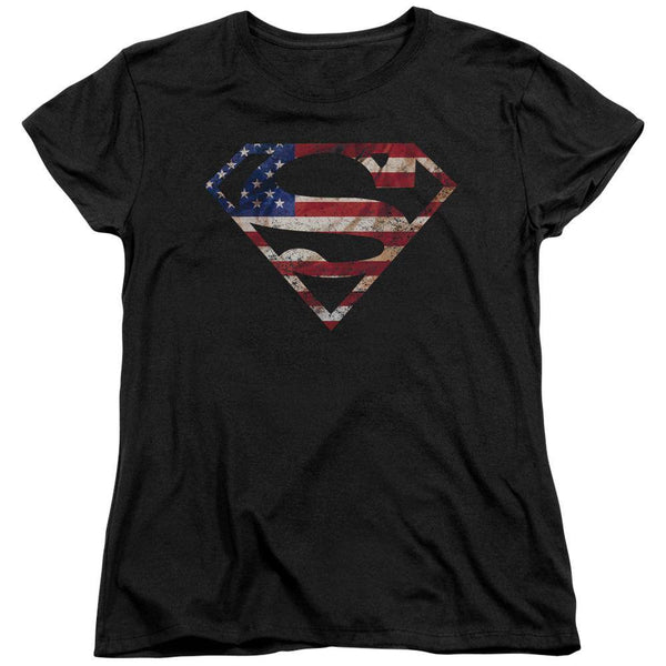 Superman Super Patriot Women's T-Shirt - Rocker Merch