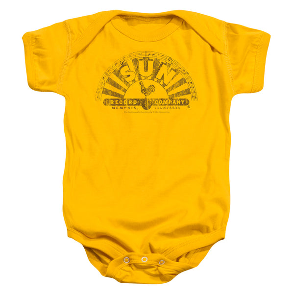 Sun Records Worn Logo Infant Snapsuit