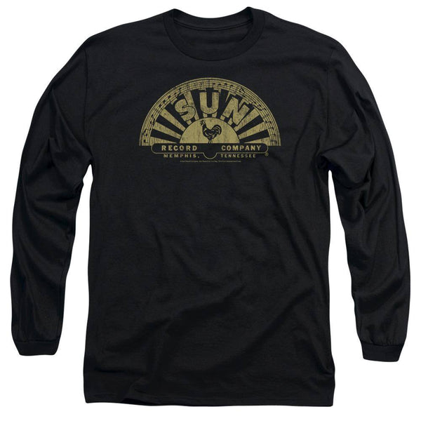 Sun Records Tattered Logo Long Sleeve T-Shirt - Rocker Merch™