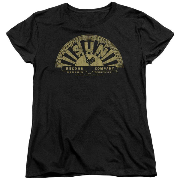Sun Records Tattered Logo Women's T-Shirt - Rocker Merch™