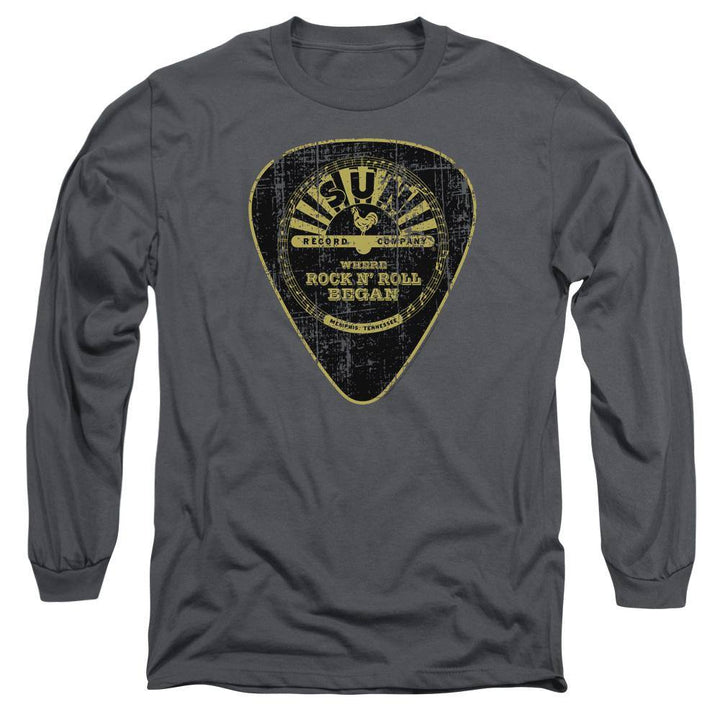 Sun Records Guitar Pick Long Sleeve T-Shirt - Rocker Merch™