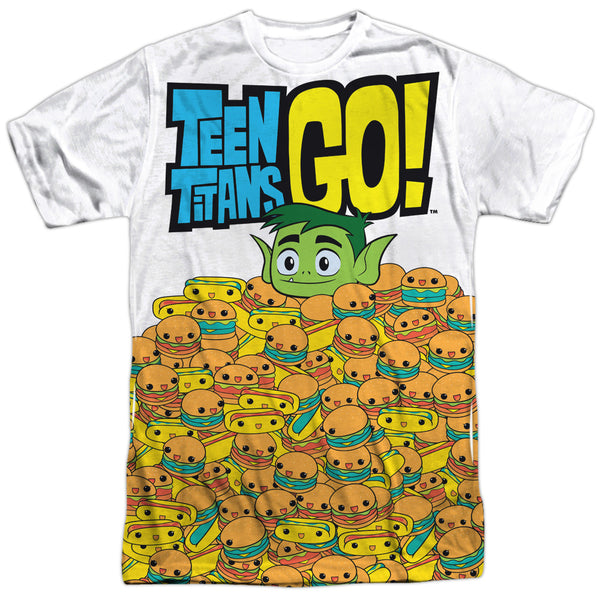 Teen Titans Go Burgers & Dogs Sublimation T-Shirt
