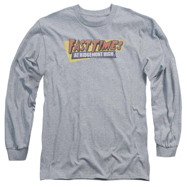 Fast Times At Ridgemont High Distressed Logo Long Sleeve T-Shirt | Rocker Merch™
