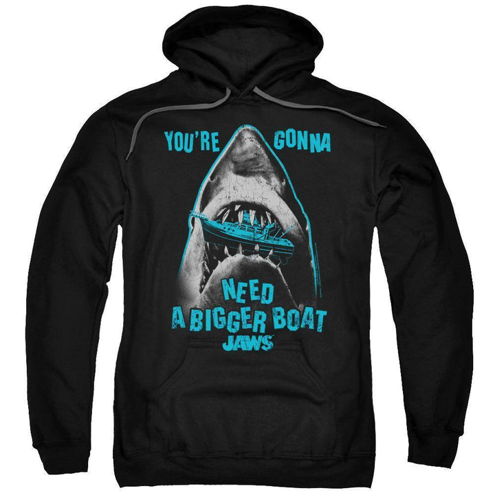 Jaws Boat In Mouth Hoodie - Rocker Merch
