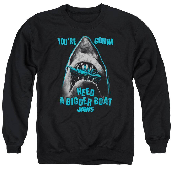 Jaws Boat In Mouth Sweatshirt - Rocker Merch