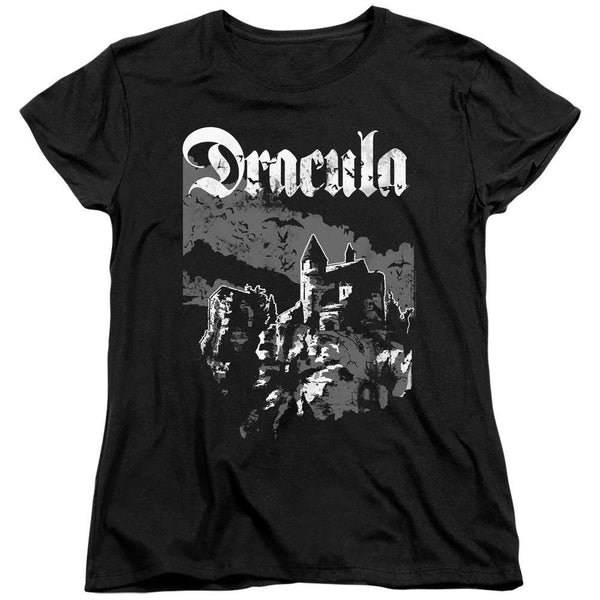 Universal Monsters Dracula Castle Women's T-Shirt - Rocker Merch